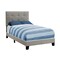 Homeroots 45.75 in. Solid WoodMDFFoam & Linen Twin Size Bed 333286 - alternate 1
